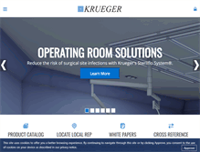 Tablet Screenshot of krueger-hvac.com